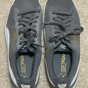 Puma Gray and White Sneakers